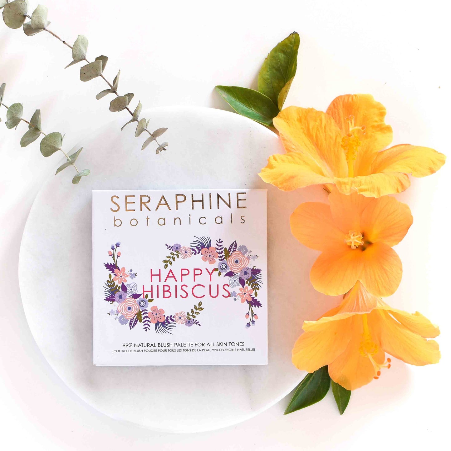Happy Hibiscus Palette - 99% Natural Blush Blush Palette for All Skin Tones