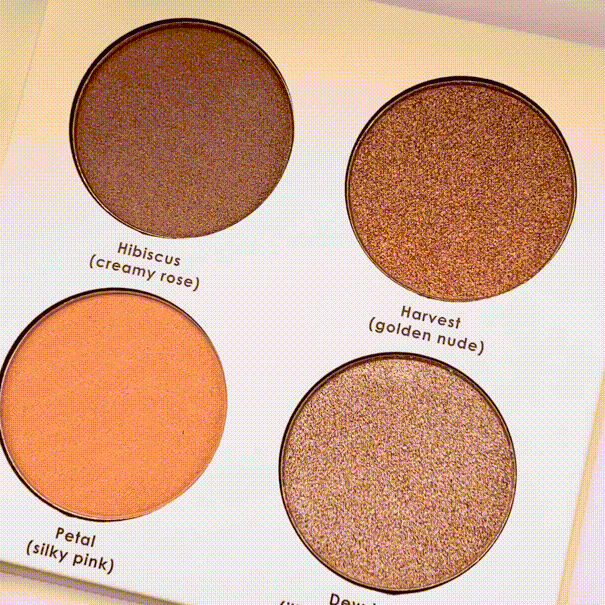 Happy Hibiscus Palette - 99% Natural Blush Blush Palette for All Skin Tones