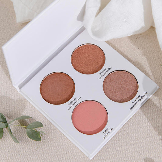 Happy Hibiscus Palette - 99% Natural Blush Blush Palette for All Skin Tones