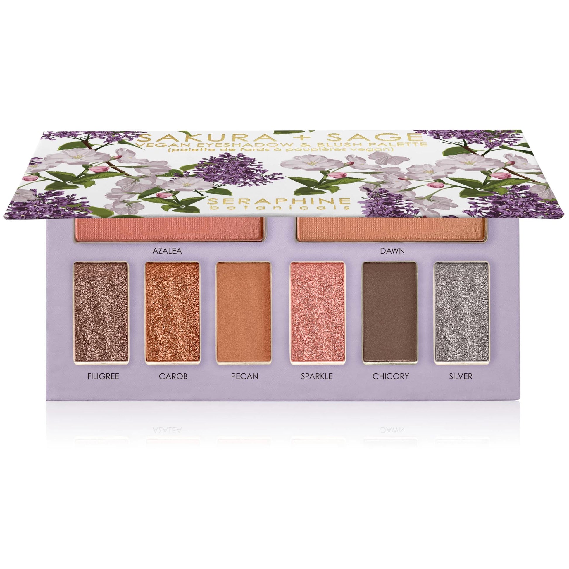 Sakura + Sage - Vegan Eyeshadow & Blush Palette - Nourish Beauty Box