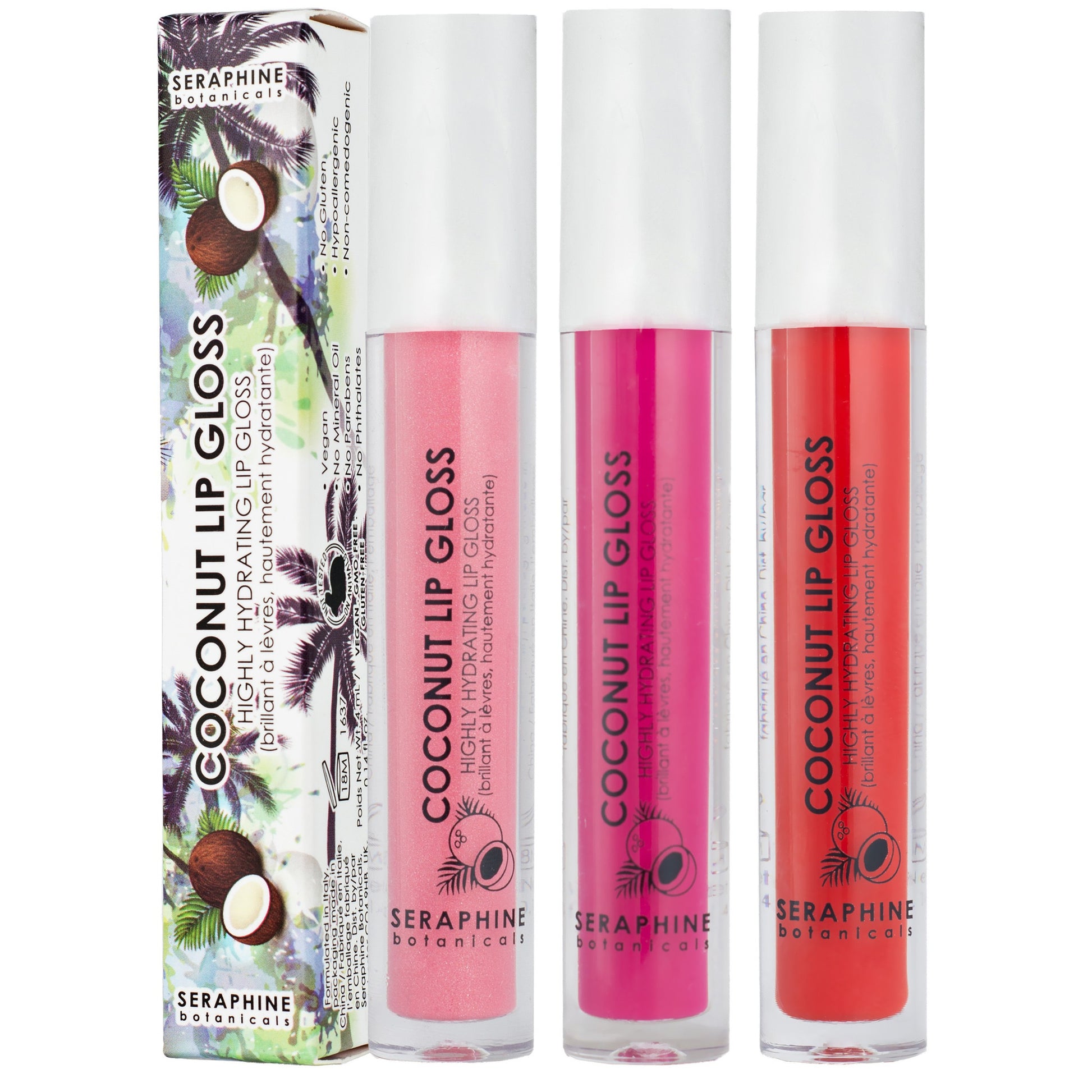 Coconut Lip Gloss - Highly Hydrating lip Gloss - Nourish Beauty Box